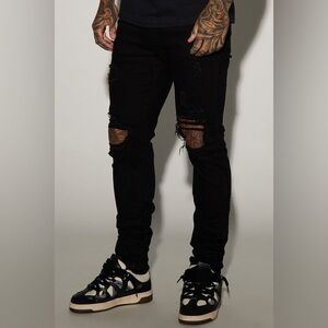 Fashion Nova Mens Distressed Men's Jeans